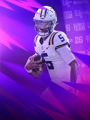 Jayden Daniels Kickoff Rush 89 OVR - College Football 26