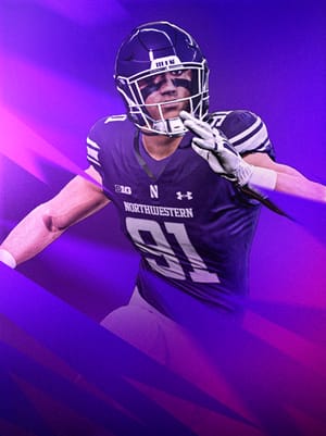 Aidan Hubbard Valentine's Rush 94 OVR - College Football 26