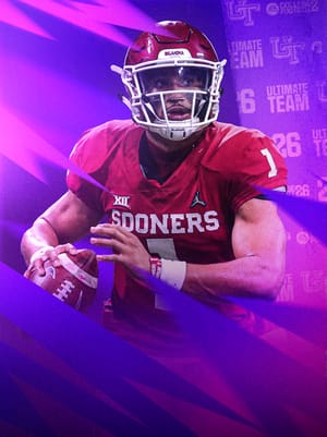 Jalen Hurts Valentine's Rush 97 OVR - College Football 26