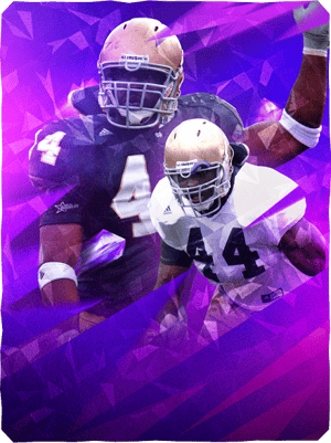 Justin Tuck St. Patty Rush 98 OVR - College Football 26
