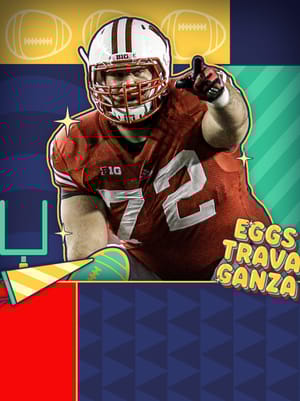 Travis Frederick Eggstravaganza 99 OVR - College Football 26