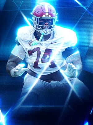 Kadyn Proctor Blue Chip 93 OVR - College Football 26